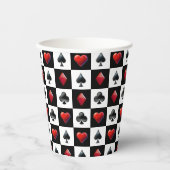 カジノ遊のカードスーツ 紙コップ (正面)