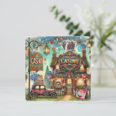 カジノ。カード.ビンゴ 招待状 (スタンド正面)