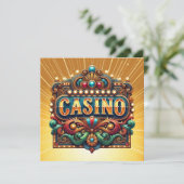 カジノ。カード.ビンゴ 招待状 (スタンド正面)