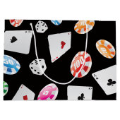 カジノ、ゲームアクセサリパターン2 ラージペーパーバッグ (裏面)