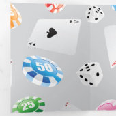 カジノ、ゲームアクセサリーのパターン8 三つ折りクリスマスカード (内部最初)