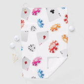 カジノ、ゲームアクセサリーの模様 ゴルフタオル (インサイチュ)