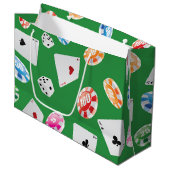カジノ、ゲームアクセサリーパターン4 ラージペーパーバッグ (正面アングル)