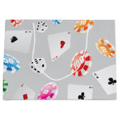 カジノ、ゲームアクセサリーパターン8 ラージペーパーバッグ (正面)