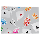 カジノ、ゲームアクセサリーパターン8 ラージペーパーバッグ (裏面)