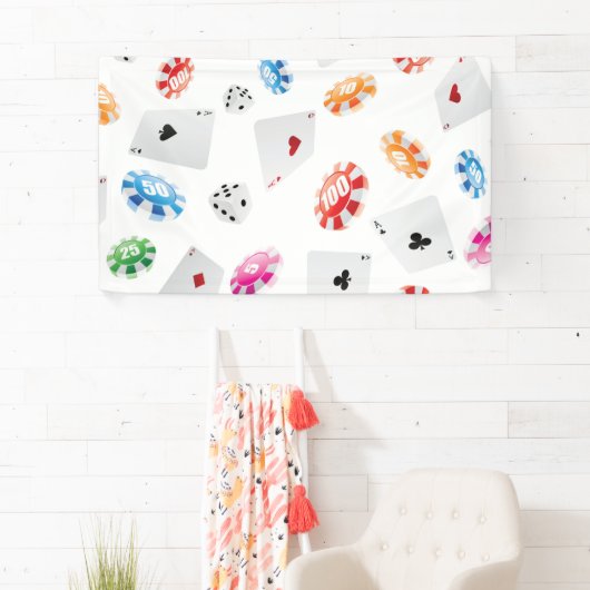 カジノ、ゲームアクセサリーパターン 横断幕 (インサイチュ)