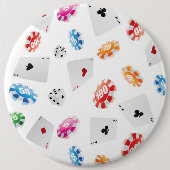 カジノ、ゲームアクセサリーパターン 缶バッジ (正面)