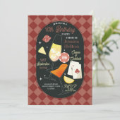 カジノ コクテイル ラスベガス 誕生日 サイコロ トランプ 招待状 (スタンド正面)