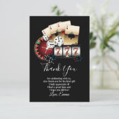 カジノ，トランプのポーカーサンキューカード サンキューカード (スタンド正面)