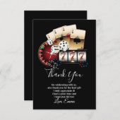 カジノ，トランプのポーカーサンキューカード サンキューカード (正面/裏面)