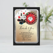 カジノ,トランプのポーカーサンキューカード サンキューカード (スタンド正面)