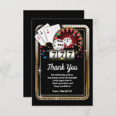 カジノ，トランプのポーカー，大人，サンキューカード サンキューカード (正面/裏面)