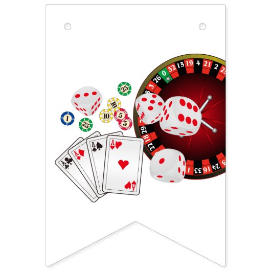 カジノ、ハッピーバースデー、バニングバナー バンティングフラッグ (第7の旗)