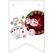 カジノ、ハッピーバースデー、バニングバナー バンティングフラッグ (第1の旗)