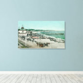 カジノ、ビーチ、ピアの表示 キャンバスプリント (インサイチュ (ウッドフロア))