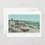 カジノ、ビーチ、ピアの表示 ポストカード (正面/裏面)