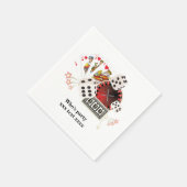 カジノ,ベガス,トランプのポーカー,賭博,大人のナプキン スタンダードカクテルナプキン (角)