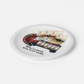 カジノ，ベガス，トランプのポーカー,賭博，大人 ペーパープレート (アングル)