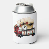 カジノ，ベガス，トランプのポーカー,賭博，大人 缶クーラー (缶裏面)