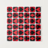 カジノ ポーカー カード スート 背景 タペストリー (正面(横))