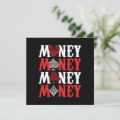 カジノ ポーカー ギャンブル プレーヤー カード マネー ギフト (スタンド正面)