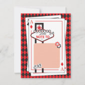 カジノ/ラスベガス夜-大人のパーティー-は感謝していしています サンキューカード (正面)