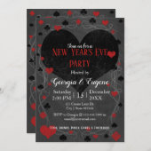 カジノ/ラスベガス大晦日パーティー 招待状 (正面/裏面)