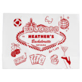 カジノ ラスベガス ブライズパーティー ギフト ラージペーパーバッグ (裏面)