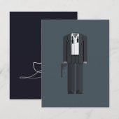 カジノ・ロワイヤル - 面白い音楽好きな人へのギフト 招待状 (正面/裏面)