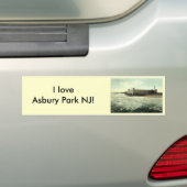 カジノ、Asbury公園NJ 1910年 バンパーステッカー (車上)