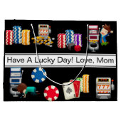 カジパーソナライズされたノ ラージペーパーバッグ (裏面)