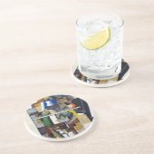 カジミルマレヴィッチ抽象芸術アートサンドストーンコースター コースター (側面)