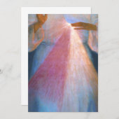 カジミロフスキーによる神の慈悲の原画 招待状 (正面/裏面)