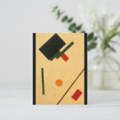 カジミール・マレビッチのスプレマティスト作文 ポストカード (スタンド正面)