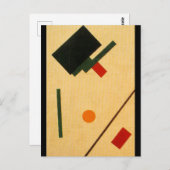 カジミール・マレビッチのスプレマティスト作文 ポストカード (正面/裏面)