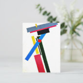 カジミール・マレビッチの芸術：至上主義建築 ポストカード (スタンド正面)