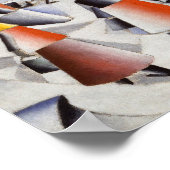 カジミール・マレビッチ – モーニング・イン・ザ・ビレッジ ポスター (角)