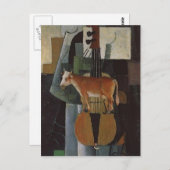 カジミール・マレビッチ – 牛とバイオリン ポストカード (正面/裏面)