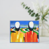 カジミール・マレ絵画ビッチ有名な農夫， 1930 ポストカード (スタンド正面)