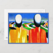 カジミール・マレ絵画ビッチ有名な農夫， 1930 ポストカード (正面/裏面)
