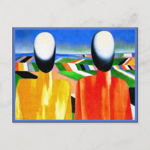 カジミール・マレ絵画ビッチ有名な農夫, 1930 ポストカード