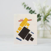 カジミ飛んでいるル・マレヴィチの飛行機 ポストカード (スタンド正面)