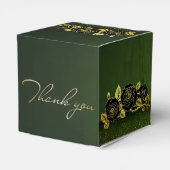 カジャ・デ・レガロ・ベルデ・コン・フロレス・ドラダス フェイバーボックス (裏面サイド)