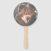 カジュアルお洒落オーバーレイ結婚写真 ハンドファン (裏面)