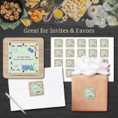 カジュアルで楽しいボードゲームナイト スクエアステッカー スクエアシール