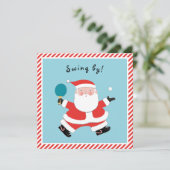 カジュアルなクリスマスホリデーパーティー 招待状 (スタンド正面)