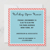 カジュアルなクリスマスホリデーパーティー 招待状 (裏面)