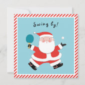 カジュアルなクリスマスホリデーパーティー 招待状 (正面)