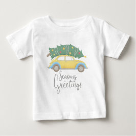 カジュアルなクリスマス ベビーTシャツ