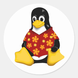 カジュアルなタキシード-大きい円形のステッカー ラウンドシール